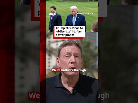 Trump Threatens To Obliterate Iranian Power Plants Iran StraitOfHormuz DonaldTrump BBCNews