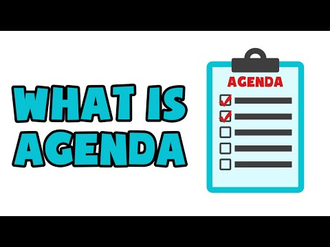 What Is Agenda Explained In 2 Min