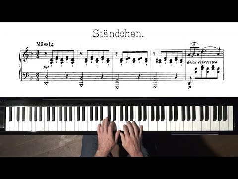 Schubert Ständchen Serenade FREE Sheet Music P Barton FEURICH Piano