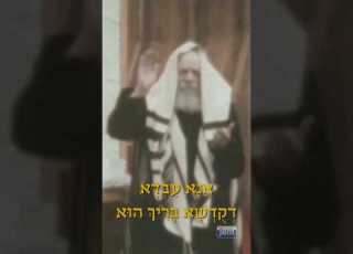 א נ א ע ב ד א ד ק ד ש א ב ר יך הו א הרבי מעודד את השירה טרם קריאת התורה הרבי ניגון שמחה