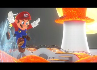  Mario Odyssey FLOOR IS LAVA With ROCKET NOZZLE From Mario Sunshine FULL GAME