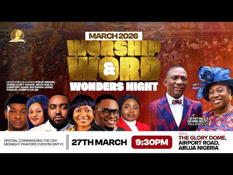 MARCH 2026 WORSHIP WORD AND WONDERS NIGHT 27 03 2026