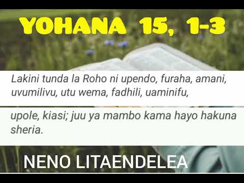 YOHANA 15 1 3 MAFUNDISHO YA MCHUNGAJI GEOFFREY WANJALA