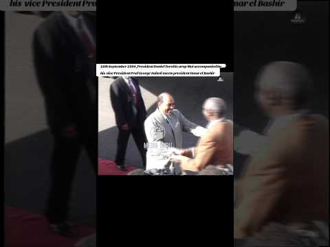 18th September 1994 President Moi Accompanied By His Vp Prof Saitoti Meets President Omar El Bashir 18th September 1994 President Moi Accompanied By His Vp Prof Saitoti Meets President Omar El Bashir