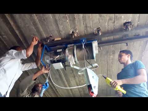 تركيب ونش كهربائي ايطالى رفع 1000 كجم