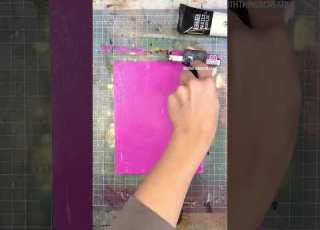 PoscaMarkers Florals On The Gelplate Gelprint Art
