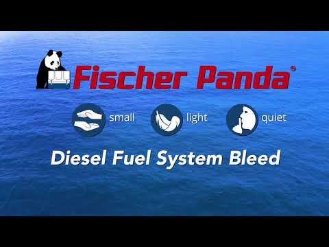 Diesel Fuel System Bleed On A Fischer Panda Generator