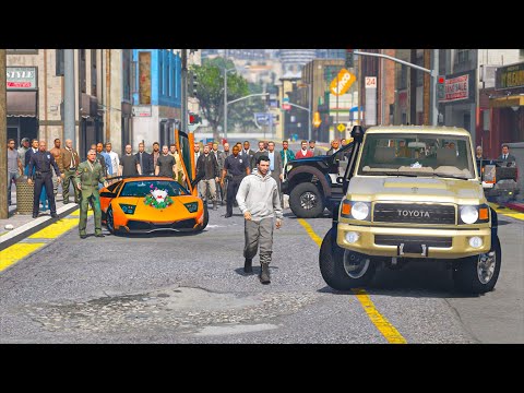مكافئه الوزير لي راعي شاص فقير بي لامبورجيني بعد فزعه لي الشاحنه غارقه في السيل لاكن قرند GTA 5 V