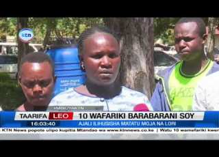 Watu 10 Wafariki Katika Barabara Ya Soy Katika Ajali Ya Barabarani
