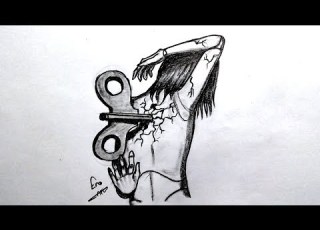  رسم سهل بالرصاص سلسلة الرسوم التعبيرية 37 Easy Pencil Drawing Expressive Drawings Series