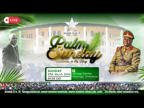 PALM SUNDAY EASTER 2026 SUNDAY 29 MARCH 2026 MBUNGO CITY OF PEACE