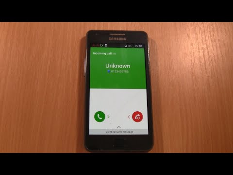 Samsung Galaxy S II Plus Incoming Call Via Fake Call