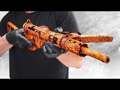 British STEN Mk2 Old Rusty Gun Restoration