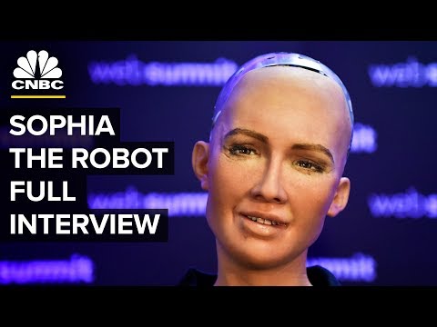 Interview With The Lifelike Hot Robot Named Sophia Full CNBC