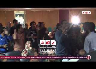 رصد مصابو محمد محمود يعترضون على حضور القدوسى ندوة بنقابة الصحفيين