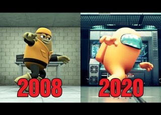 Killer Bean Forever Dance Party Scene Among Us Animation Comparison 2008 2020