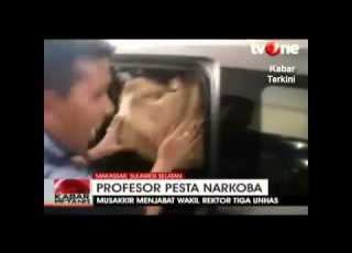 Guru Besar FH Unhas Diciduk Saat Pesta Sabu
