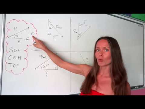 The Maths Prof Trigonometry Finding Sides In Right Angled Triangles