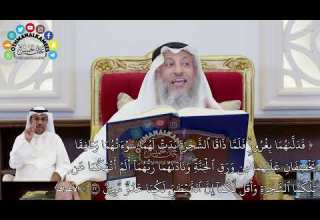 182 فدلاهما بغرور فلما ذاقا الشجرة بدت لهما سوءاتهما وطفقا يخصفان عليهما من عثمان الخميس