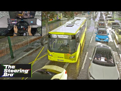 The Bus Most Realistic Bus Simulator Logitech G29 Steering Wheel Gear Shifter Gameplay