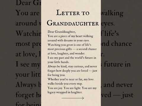 Share With Your Granddaughter