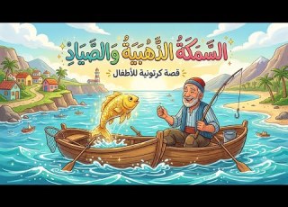  قصه السمكه الذهبيه و الصياد وزوجته الجماعه