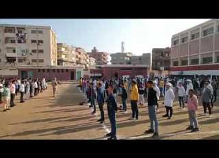 نشاط التربيةالعسكرية من المدارس التي تم تحويلهاعسكريا مدرسة الحامول الثانوية الصناعية العسكرية بنين