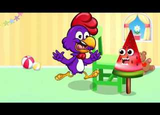  Gallina Pintadita Colores Comen El Lollipop Maíz Dulce