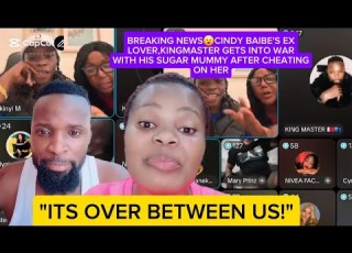  BREAKING NEWS CINDY BAIBE S EX LOVER KINGMASTER GETS IN2 WARWITH HIS SUGAR MUM AFTER CHEATINGON HER