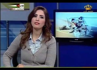  النشرة الرياضية في اللتفزيون الأردني منال أسعد
