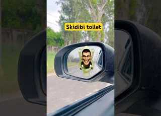 Skidibi Toilet Car Mirror Main Aagya Funny Funnyvideo Shortsfeed Cutebaby Viralvideo