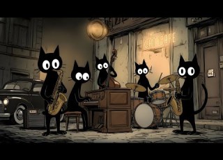  Black Cats Deep Bass Groove Feel Good Jazz To Relax Unwind