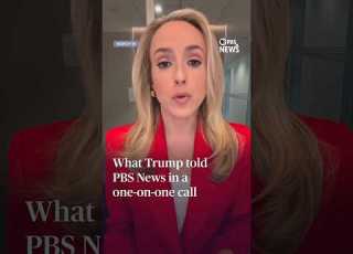  What Trump Told PBS News In A One On One Call