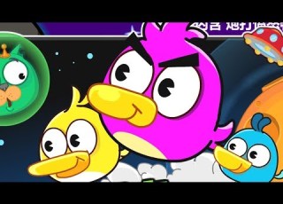 Angry Birds Cannon 5 BIRDS SHOOTING PIGGIES IN SPACE