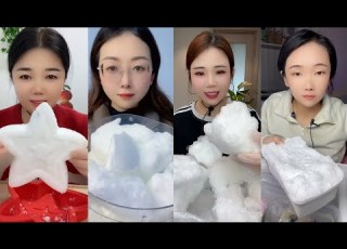  ASMR ICE EATING FREEZER FROST EATING SATISFYING SOFT SQUEAKY CRUNCHY FROST BITES ASMR