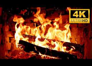 The Most Peaceful Fireplace For A Cozy Night Relaxing Fireplace With Crackling Fire Sounds