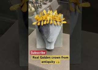 Golden Crown Tiara Diadem Laurel Wreathdesign Ancienthistory Rome Greek Mythlogy Royalty
