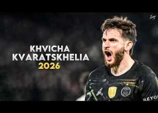 Khvicha Kvaratskhelia 2026 Dribbling Skills Assists Goals PSG HD
