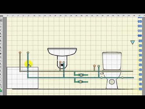 الارتفاع المناسب لشبكة المياة في الحمام