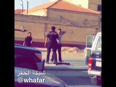 حفر الباطن القبض على وافد أجنبي قام بإشهار ساطور على الماره