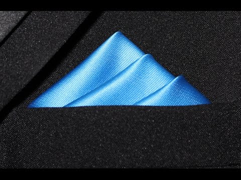How To Fold A Pocket Square Three Stairs Fold