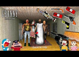  Granny 2 New Update The Twins Inside House And Unlimited Weapons With Shinchan And Nobita