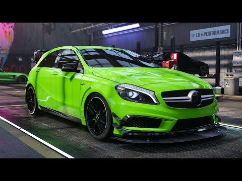 Need For Speed Heat Gameplay MERCEDES BENZ A 45 AMG Customization Max Build Need For Speed Heat Gameplay MERCEDES BENZ A 45 AMG Customization Max Build