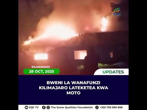 Bweni La Wanafunzi Katika Shule Ya Sekondari Mkuu Mali Ya Kanisa Katoliki Limeteketea Kwa Moto