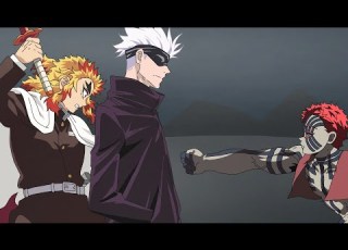 Gojo Saves Rengoku Fan Animation