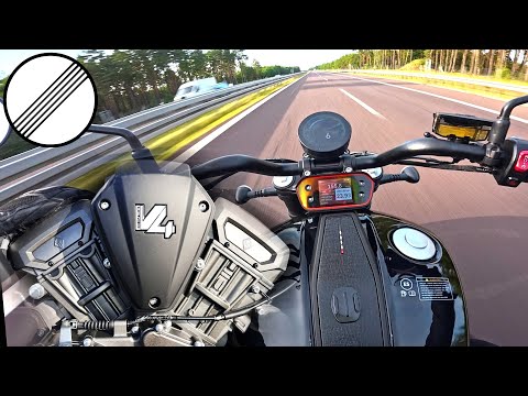 Benda Darkflag 500 LOUD V4 In Just 500cc Autobahn Top Speed Test