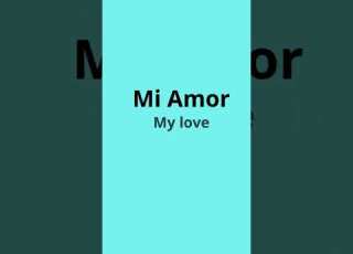  How To Say MY LOVE IN SPANISH Shorts Spanishvocabulary Spanishvocab Spanishpronunciation