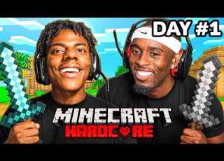  MINECRAFT HARDCORE ALL BOSSES DAY 1 Ft KaiCenat