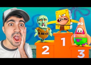 تحديات مجنونة سبونج بوب المتخلف Fall Guys