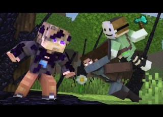 No Turning Back A Minecraft Music Video MrBeast Vs Dream Team
